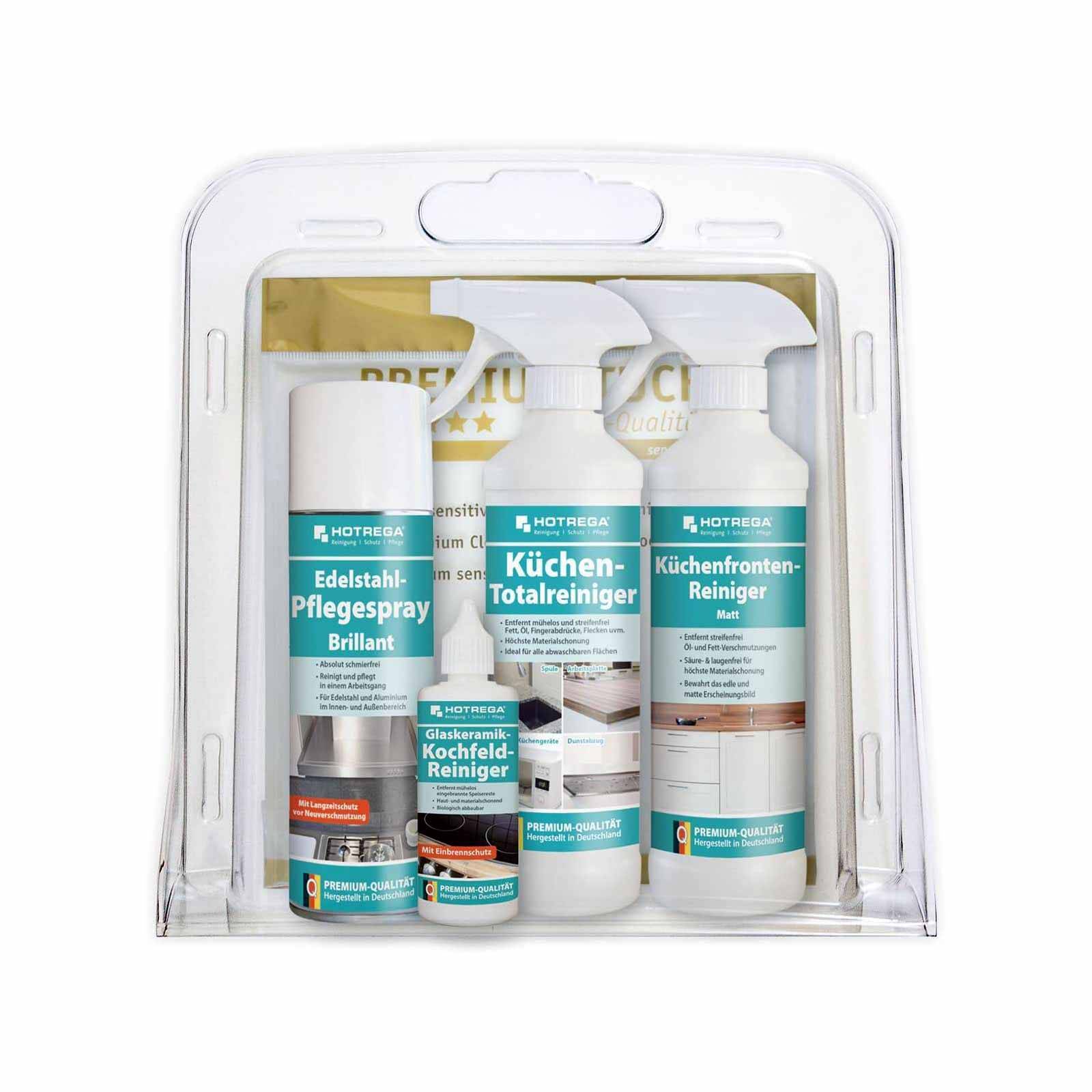 HOTREGA Küchenset Reinigung und Pflege Matt 5-teilig