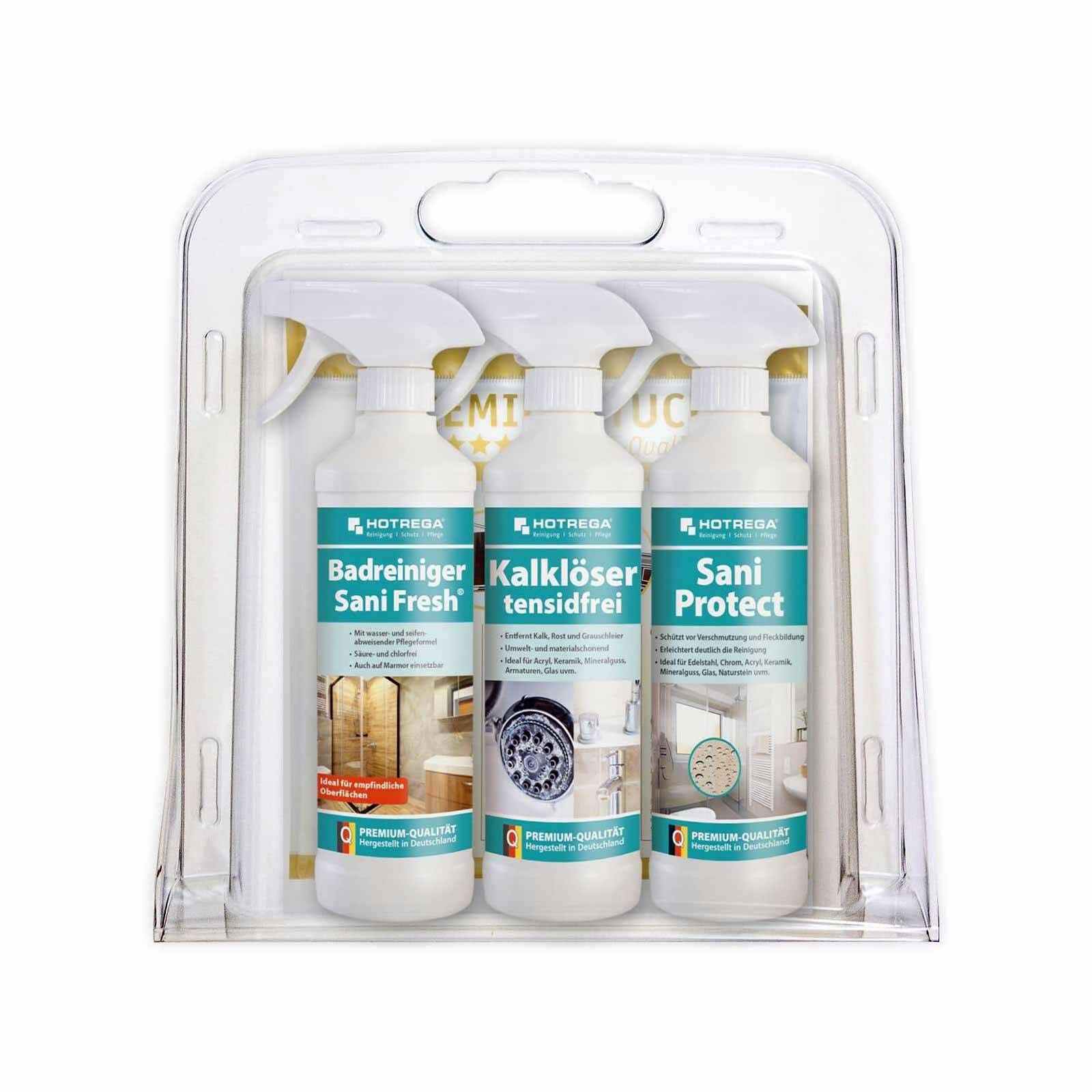 HOTREGA Bad-Set Reinigung, Pflege, Politur 4-teilig