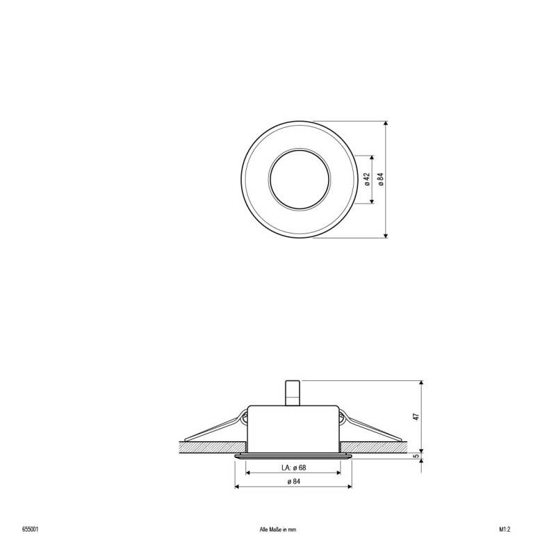 EVN Lichttechnik NV EB-Leuchte 655 001 ws