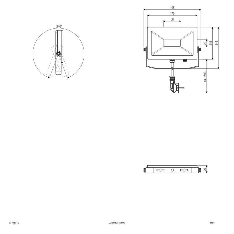 EVN Lichttechnik LED-Fluter LFA1501S