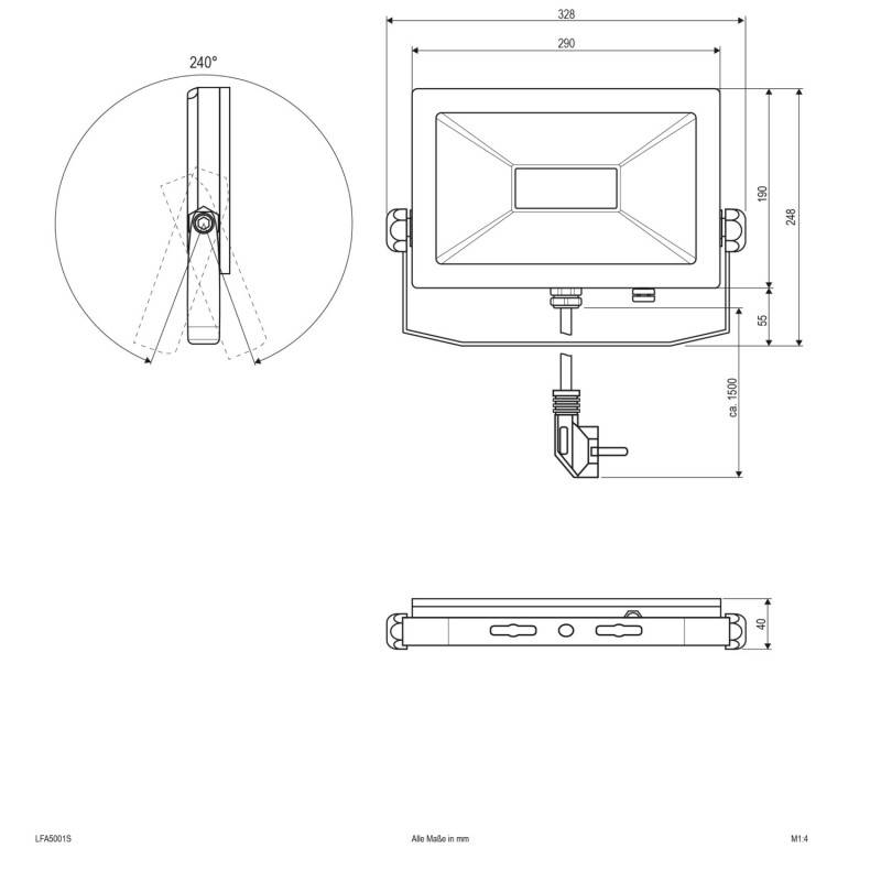 EVN Lichttechnik LED-Fluter LFA5001S