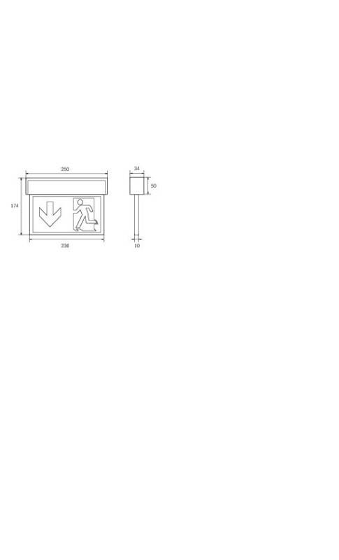 RP-Technik LED-Rettungszeichenleuchte KSU003