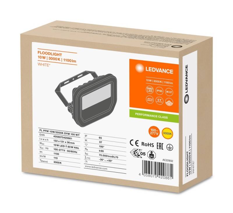 Ledvance LED-Fluter FLPFM10W3000KSYM100W