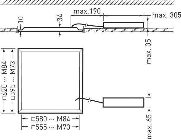 Trilux LED-Panel M625 2330G3 M84 #7630251