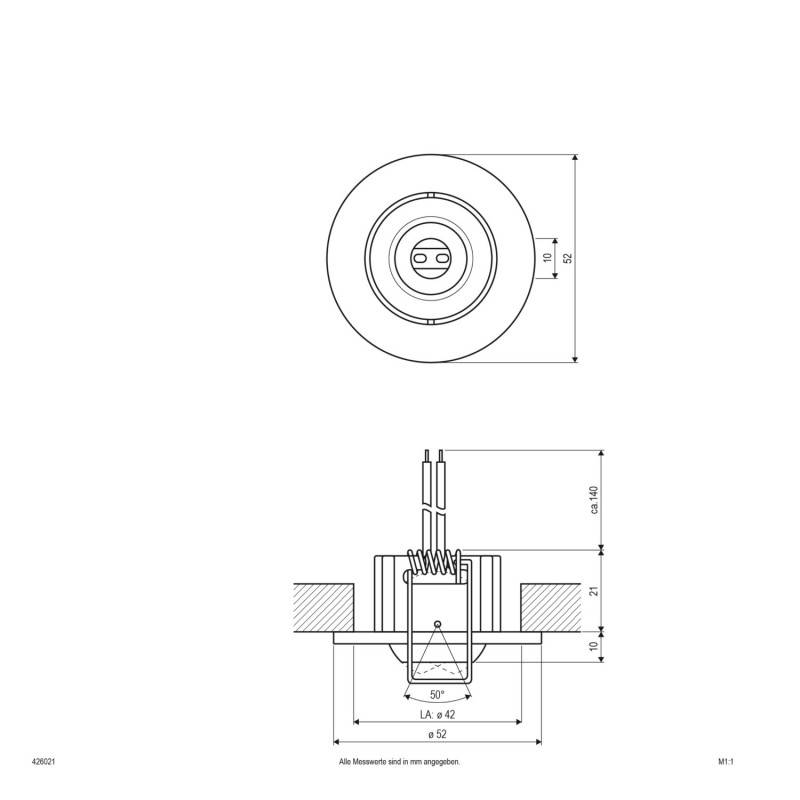 EVN Lichttechnik Lichtpunkt schwenkbar 426 421 go