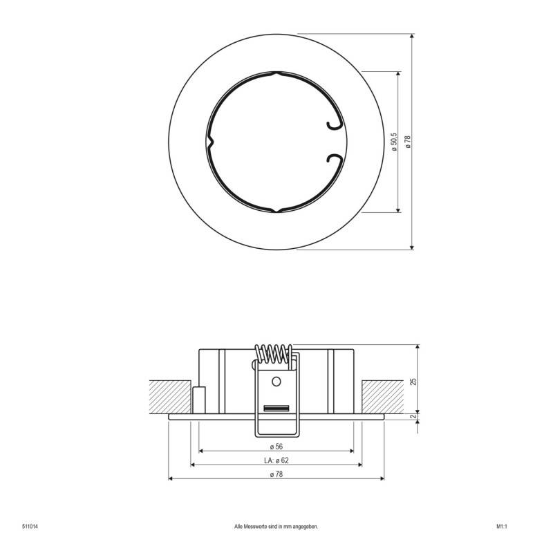 EVN Lichttechnik NV EB-Leuchte 511 014 alu/mt
