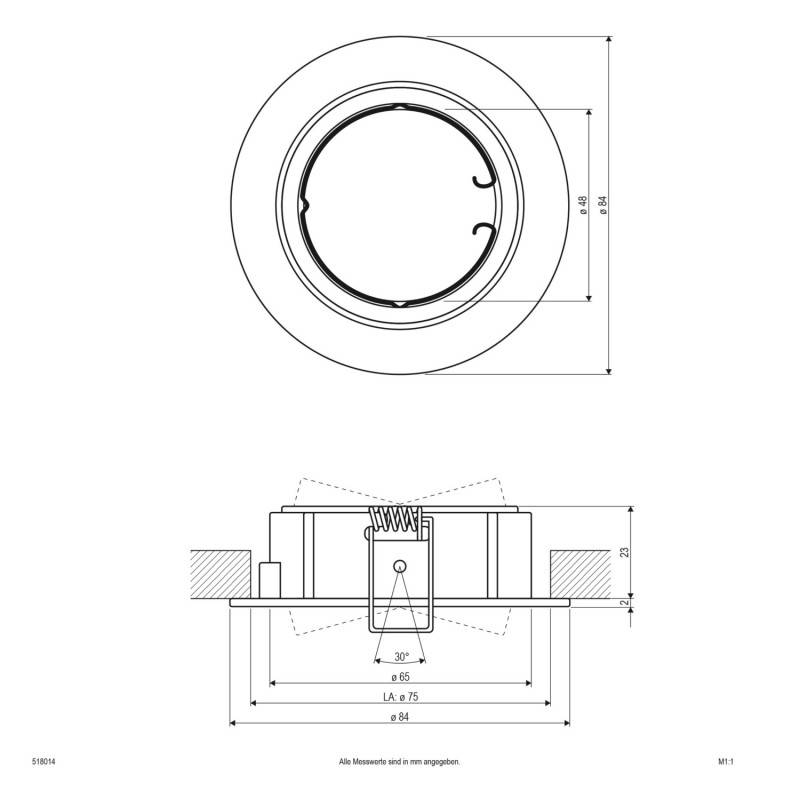 EVN Lichttechnik NV EB-Leuchte 518 014 chr/mt