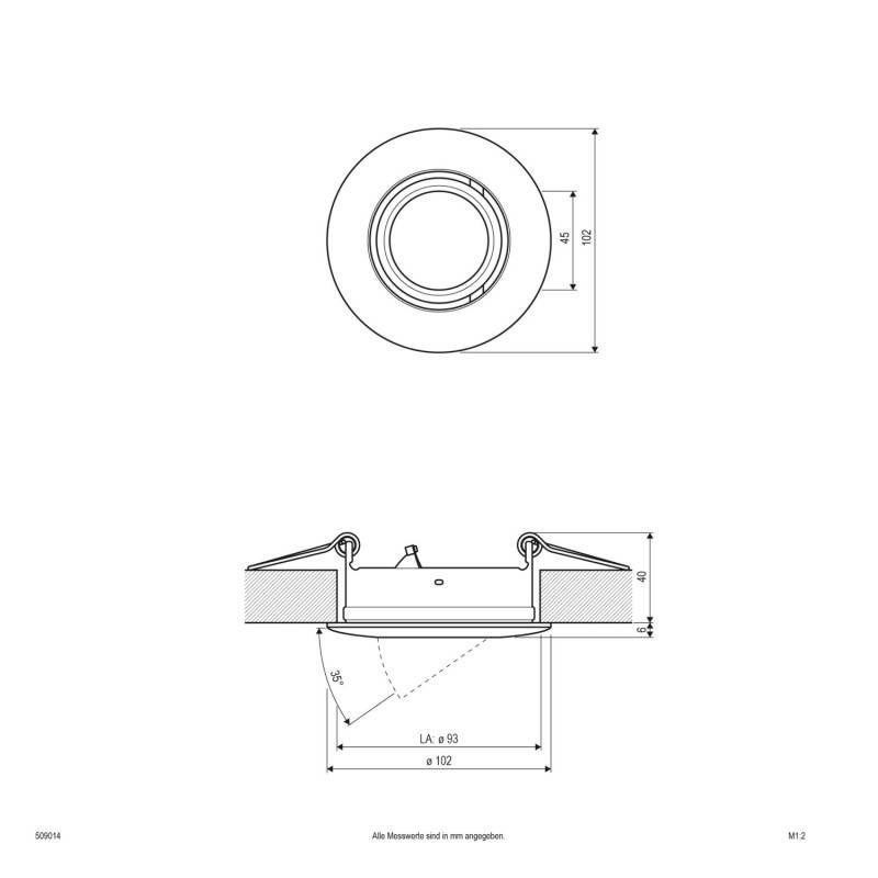 EVN Lichttechnik NV EB-Leuchte 509 014 chr/mt