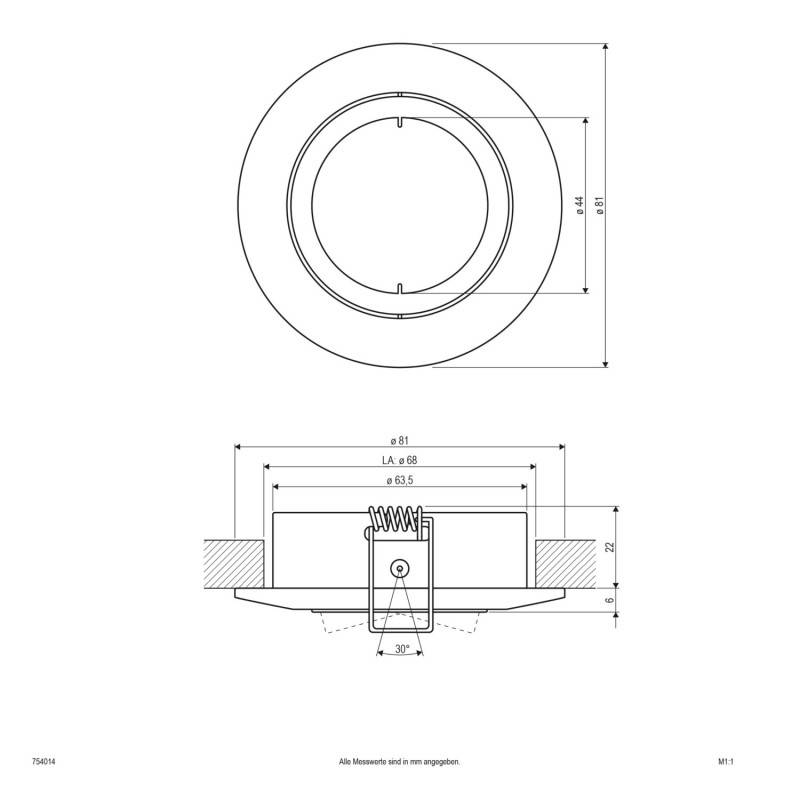 EVN Lichttechnik DG EB-Strahler 754 014 chr/mt