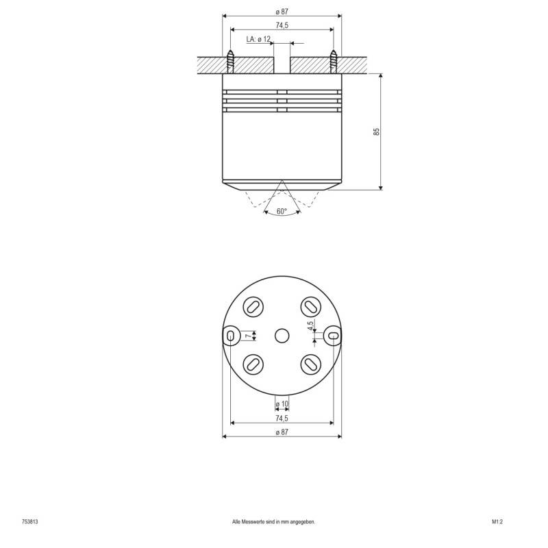 EVN Lichttechnik HV AB-Leuchte 753 813 chr/sat