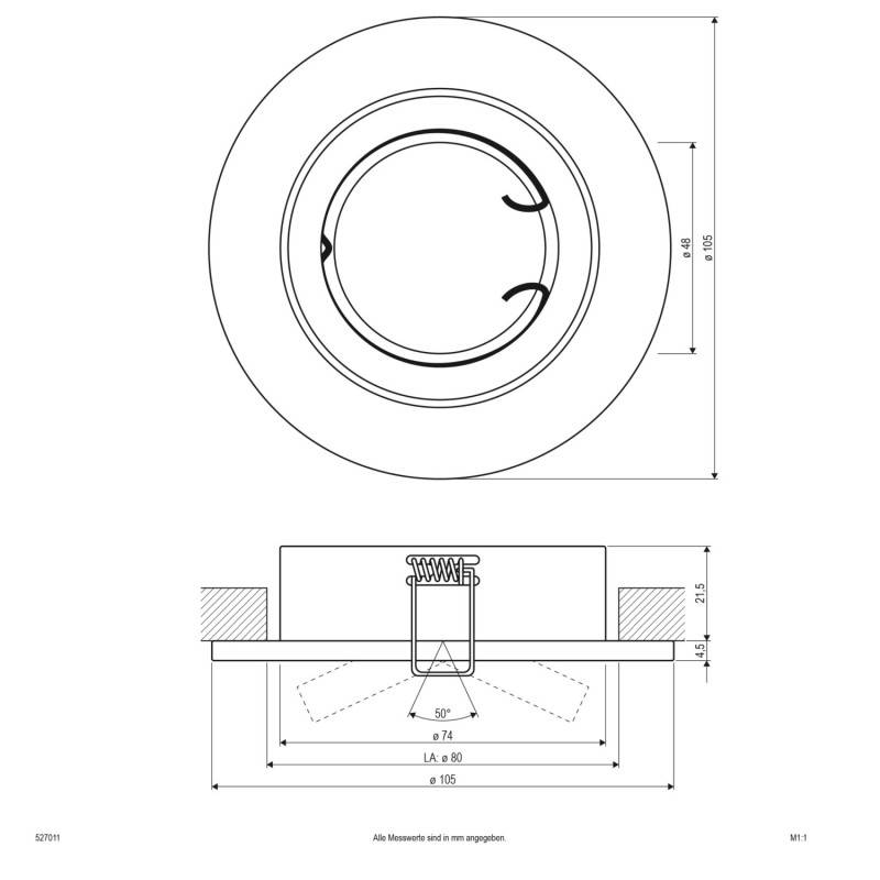 EVN Lichttechnik EB-Leuchte 527 011 chr