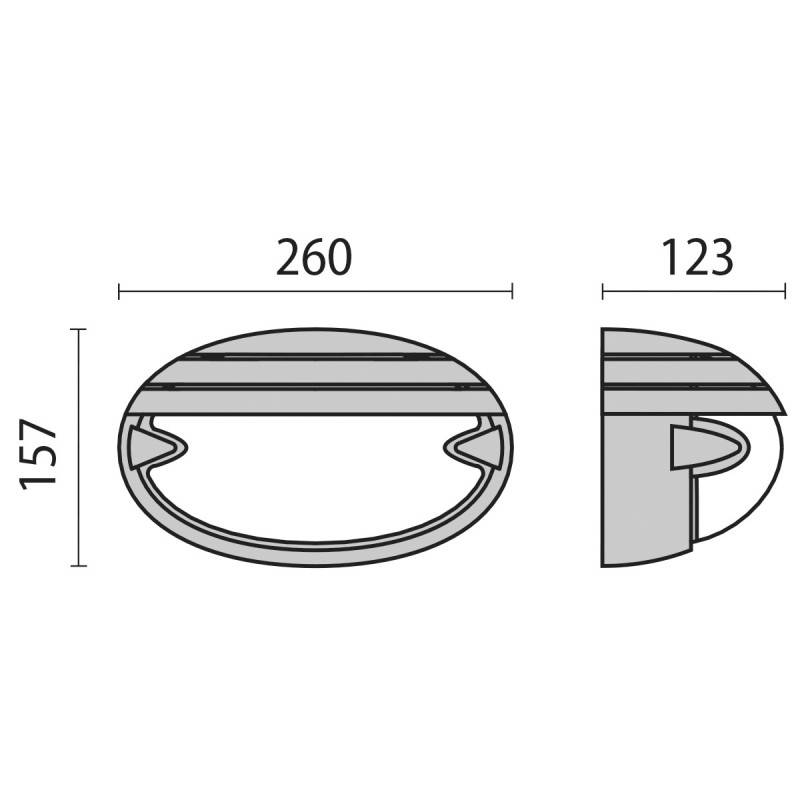 Spittler Wandleuchte CHIP OVALE 25 #5706