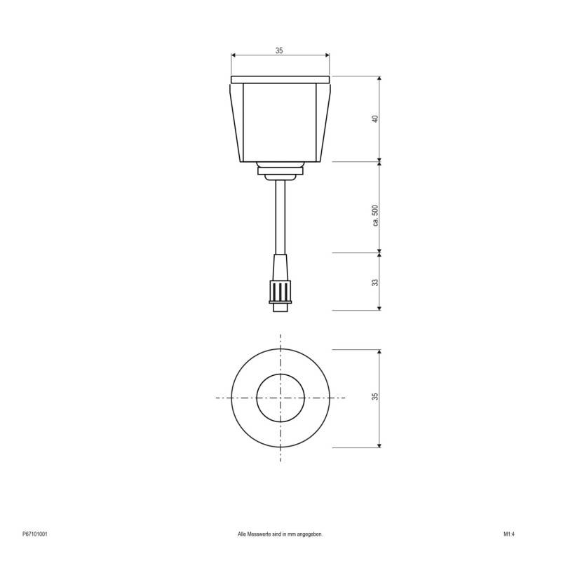 EVN Lichttechnik LED-Einbauleuchte P67 101001