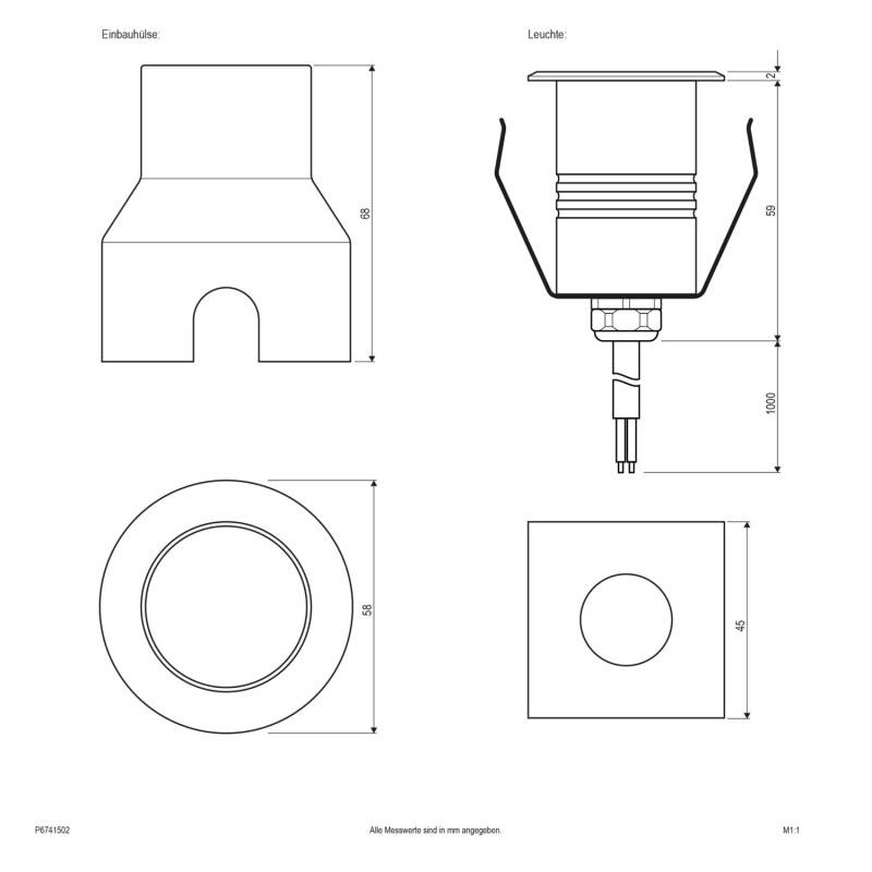 EVN Lichttechnik P-LED Bodeneinbauleuchte P6741502