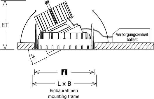 LTS Licht&Leuchten LED-Einbaustrahler SCEKLP 10.1030.25 si