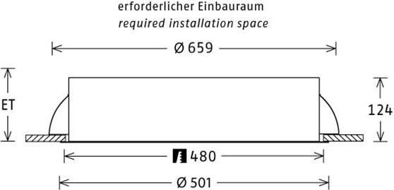 LTS Licht&Leuchten LED-Einbauleuchte PLL27500401/DALI ws