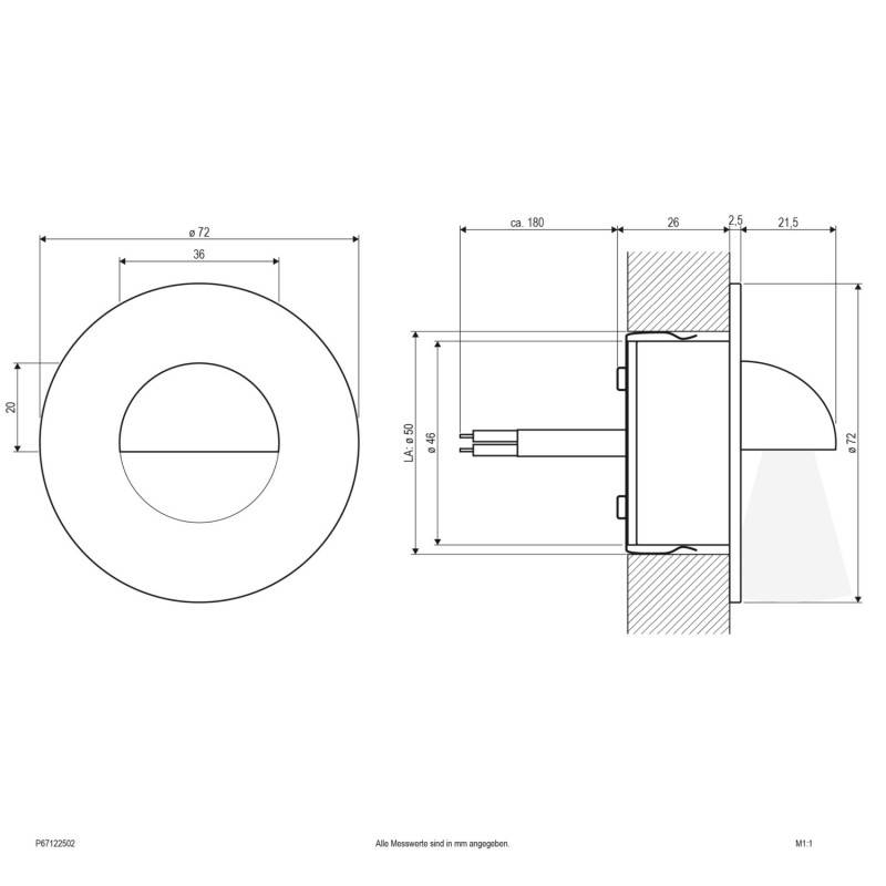 EVN Lichttechnik P-LED Wandeinbauleuchte P67122502 eds