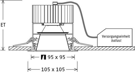 LTS Licht&Leuchten LED-Einbaudownlight FLIQ 200.2040.01DAws