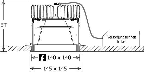 LTS Licht&Leuchten LED-Einbaudownlight FLIQ 300.1030.01 si