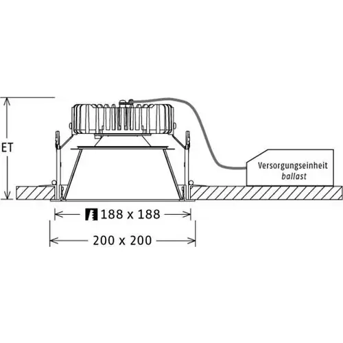 LTS Licht&Leuchten LED-Einbaudownlight FLIQ 400.2040.01DAsi LTS Licht&Leuchten LED-Einbaudownlight FLIQ 400.2040.01DAsi