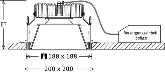 LTS Licht&Leuchten LED-Einbaudownlight FLIQ 400.3040.01DAws