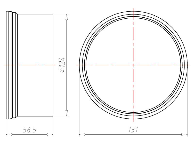 Kaiser Verlängerungsring 1281-50