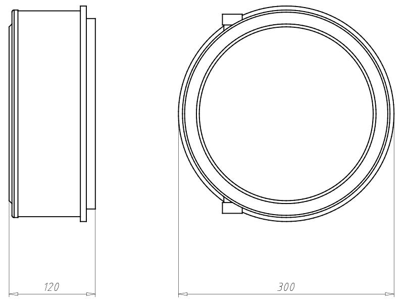 Kaiser Einbaugehäuse HaloX 250 1283-74
