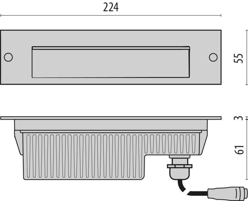 Spittler LED-Wandeinbauleuchte 304791