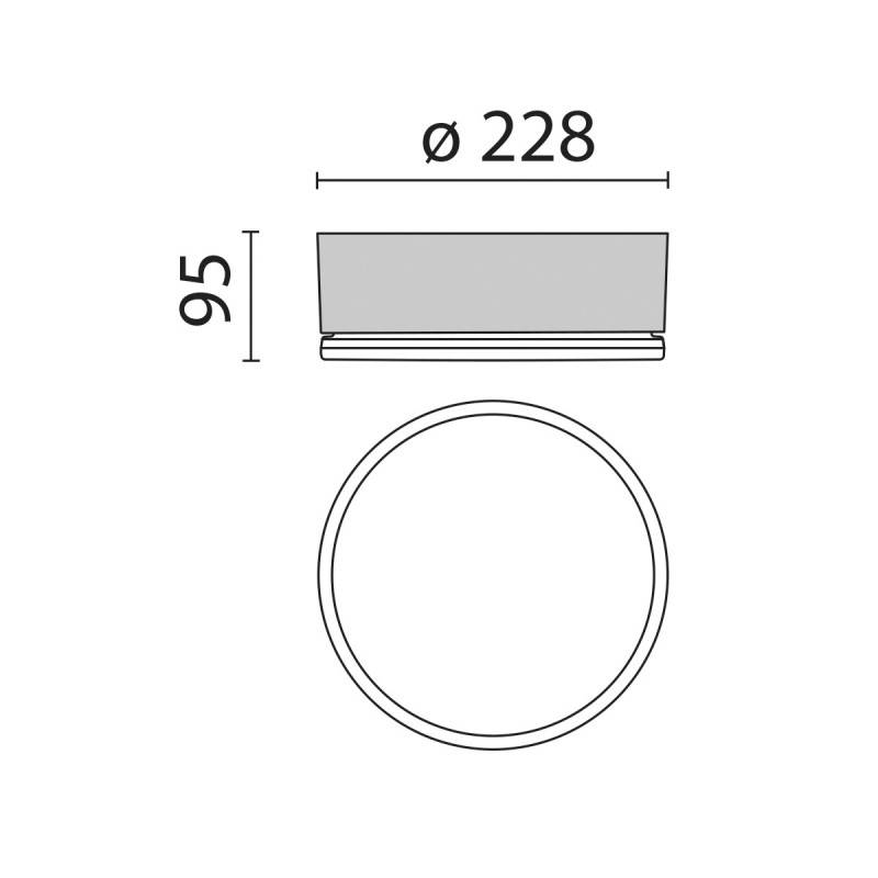 Spittler LED-Wand-u.Deckenleuchte 303066