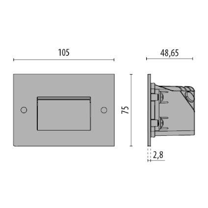 Spittler LED-Wandeinbauleuchte 304113