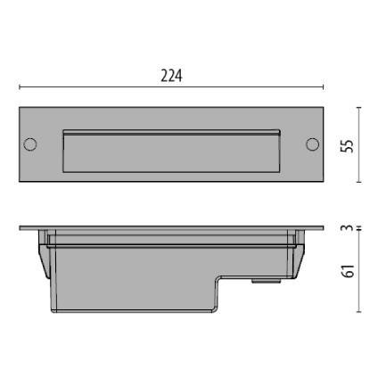 Spittler LED-Wandeinbauleuchte 304118