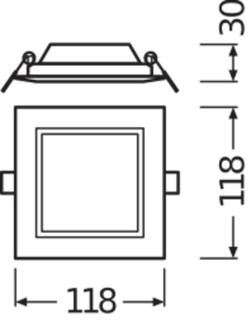 Ledvance LED Downlight DLSLIMSQ1056W/6500K
