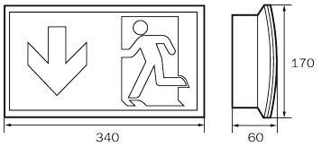 RP-Technik LED-Rettungszeichenleuchte KCW411SC