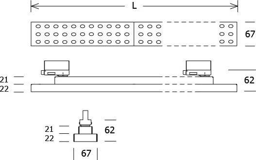 LTS Licht&Leuchten LED-Anbauleuchte LUZ06-T 13.007.30 si