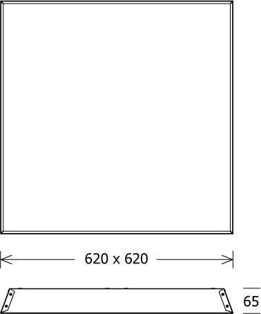 LTS Licht&Leuchten LED-Einlegeleuchte PLL-ECO593.0625.40.1