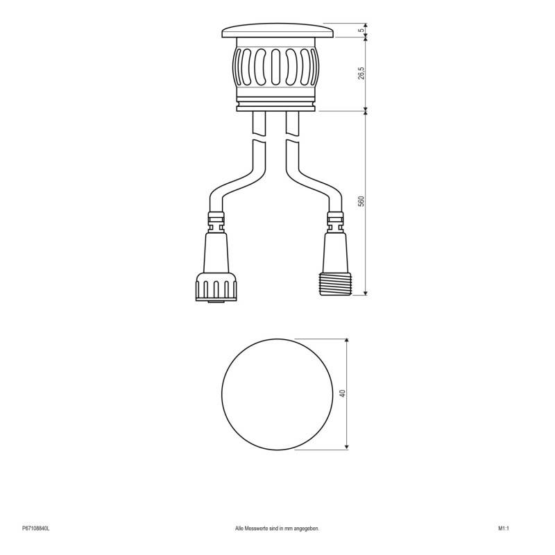 EVN Lichttechnik LED-Bodeneinbauleuchte P67108840L