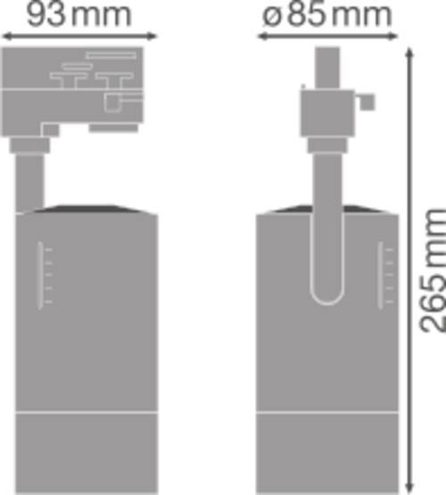 Ledvance LED-Stromschienenstrahler TRSPZD8525W3KD97RWT