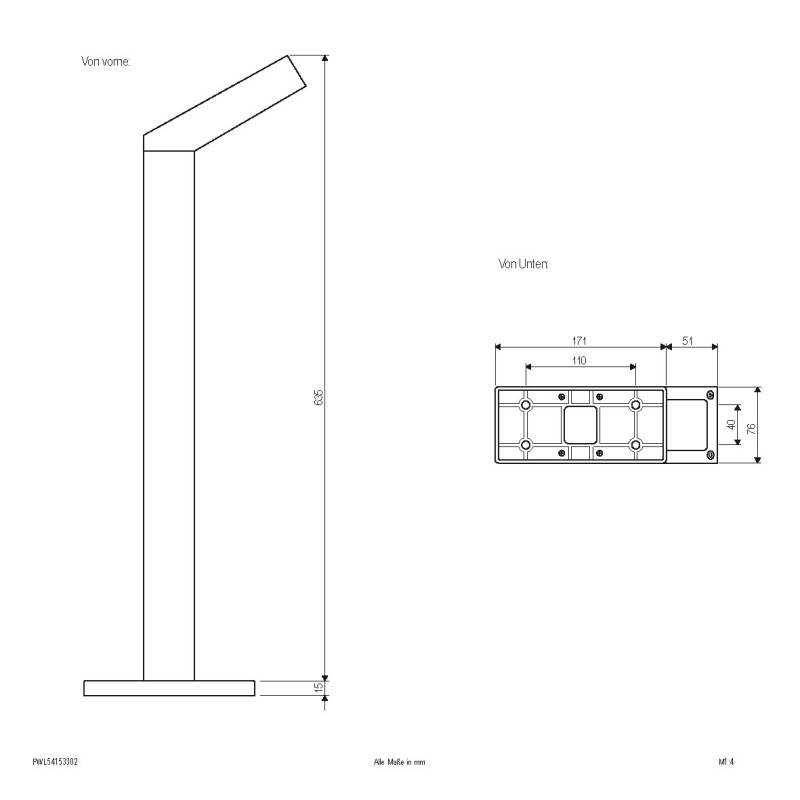 EVN Lichttechnik LED-Wegeleuchte PWL54153302