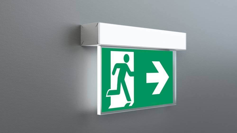 RP-Technik LED-Rettungszeichenleuchte ASMU003SC-WS