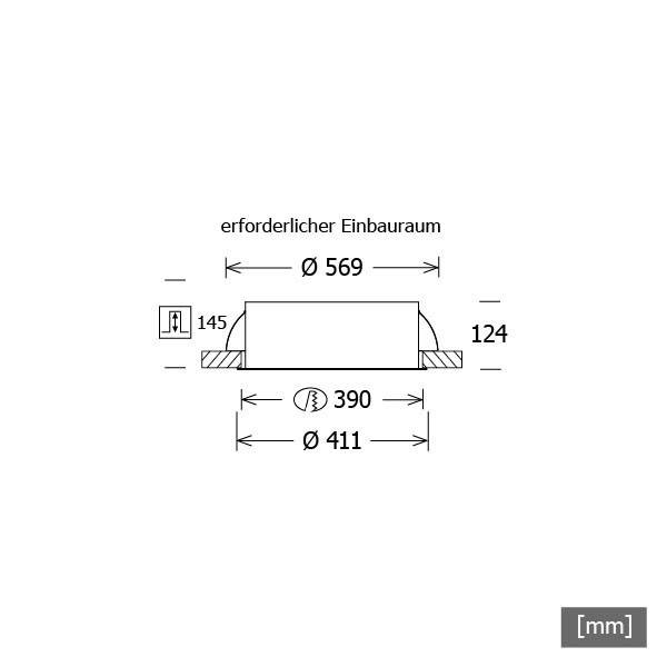 LTS Licht&Leuchten LED-Einbauleuchte PLL 27.410 #642343