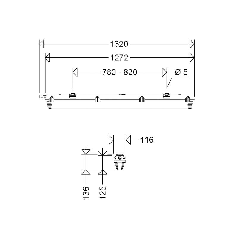 Schuch Licht LED-Feuchtraumleuchte 161 12L42 FF/FC