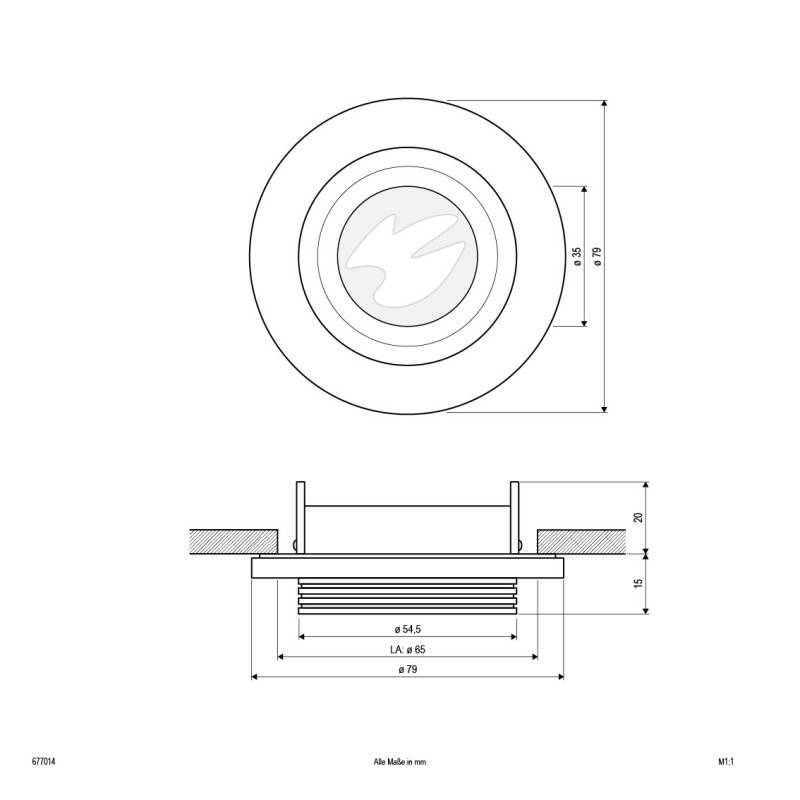 EVN Lichttechnik NV-Einbauleuchte 677014