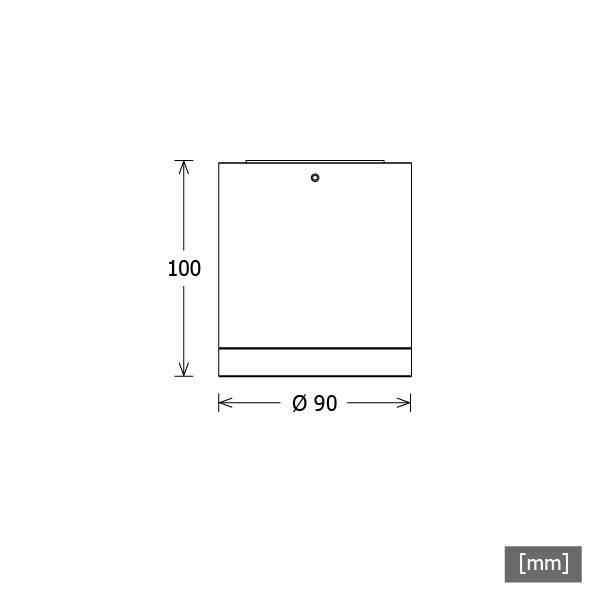 LTS Licht&Leuchten LED-Anbaudownlight BTNM 101.40.55 sw