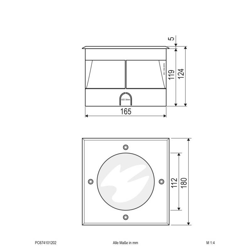 EVN Lichttechnik LED-Bodeneinbauleuchte PC674101202