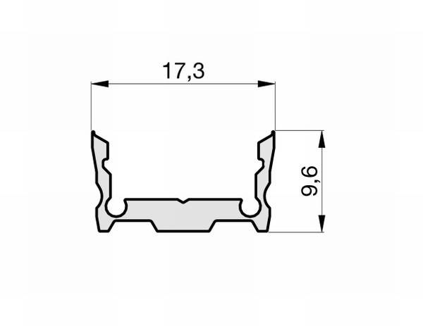 Radium Lampenwerk Aufbau-Aluminium-Profil TRPA2513