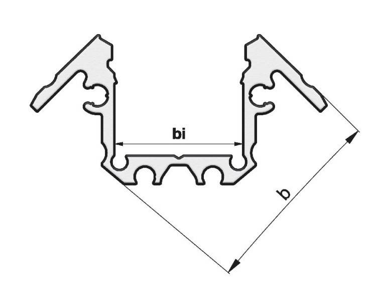 Radium Lampenwerk Aufbau-Aluminium-Profil TRPA2533