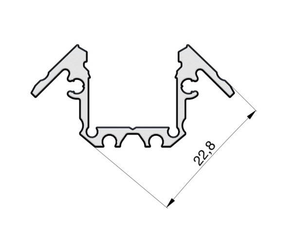 Radium Lampenwerk Aufbau-Aluminium-Profil TRPA2533
