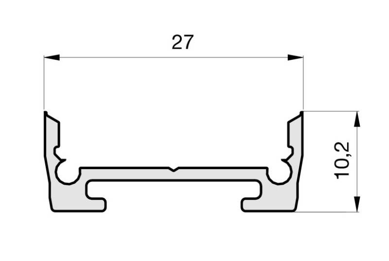 Radium Lampenwerk Aufbau-Aluminium-Profil TRPA2553