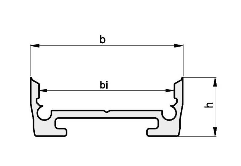 Radium Lampenwerk Aufbau-Aluminium-Profil TRPA2553