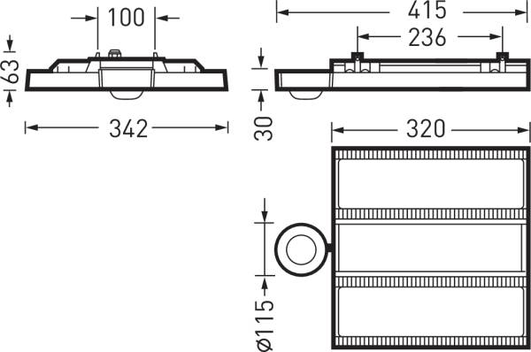 Trilux LED-Hallenleuchte Mirona Fit #7707651